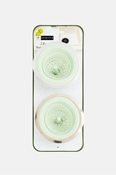 Lifestyle 2 Pieces Silicone Sink Strainer, Mint Green
