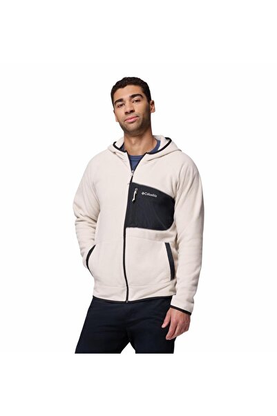 Columbia سترة فاست تريك أوفرلاي للرجال بقلنسوة وسحاب كامل من الصوف