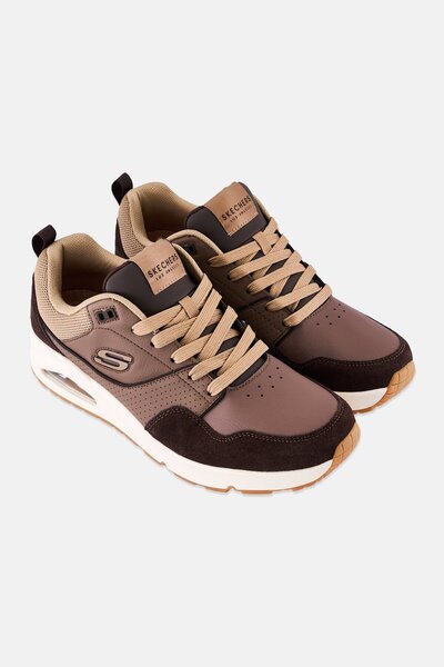 SKECHERS Men Retro One Lace Up Outdoor Shoes, Brown