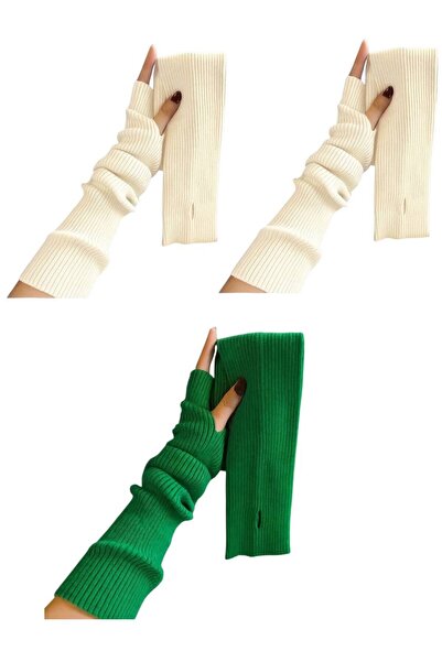 ALDAYER 3 Pieces of Ribbed Knitwear Sleeves