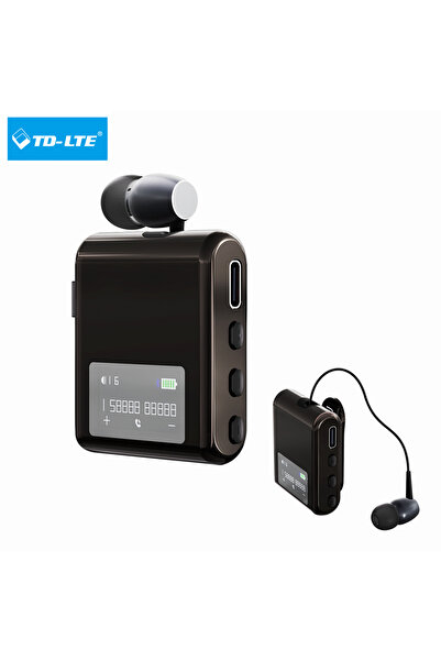 Zen Store Black Bluetooth V 5.4 Wireless Business Earbuds with Adjustable Clip