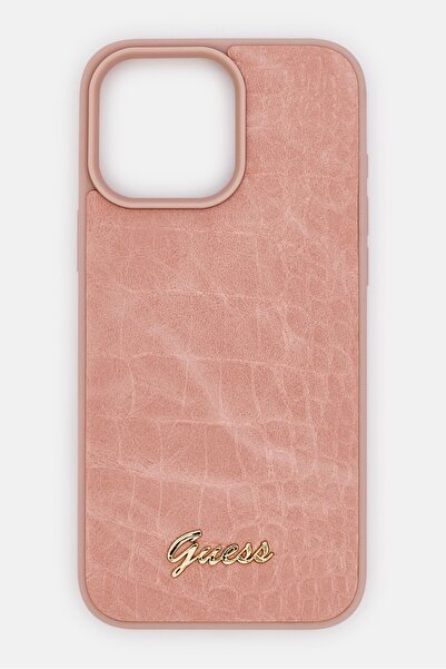 Guess iPhone 16 Pro Max Brand Logo Protective Case, Pink
