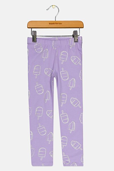 GAP Toddlers Girl All Over Print Pull On Leggings, Purple