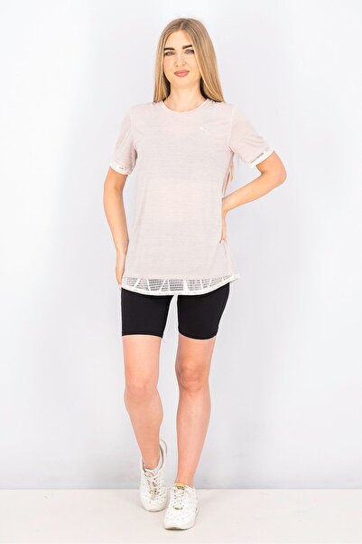 Puma Women Sportswear Fit Short Sleeves Training Top, Peach