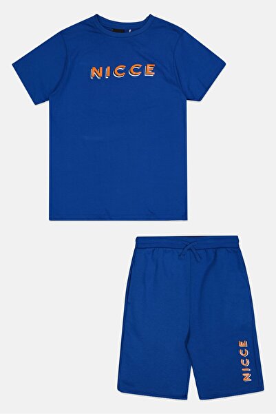 Nicce Kids Boy 2 Pieces Short Sleeve Top And Shorts Set, Blue