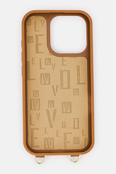 Levelo iPhone 16 Pro Serena Leather 3 Card Slots Protective Case, Brown