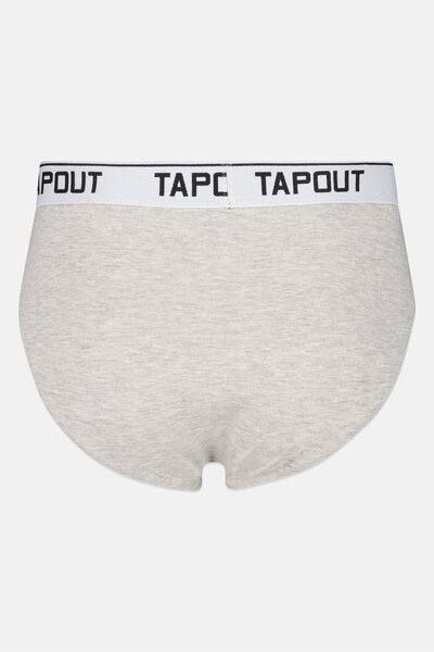 Tapout Men 3 Pieces Brand Logo Briefs, Multicolor