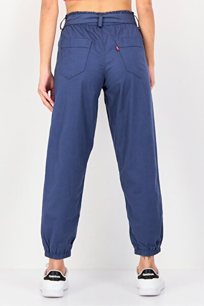 Levi's Women Regular Fit Plain Jogger Pants, Slate Blue