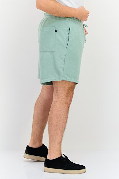 GAP Men Drawstring Plain Basic Shorts, Green