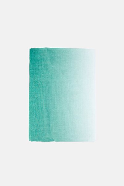 Real Simple ستارة دش منسوجة بألوان أومبري، لون أخضر داكن