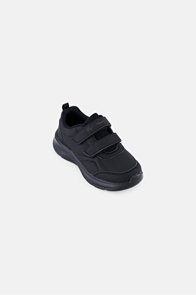 English Laundry Kids Boy Velcro Closure School Shoes, Black