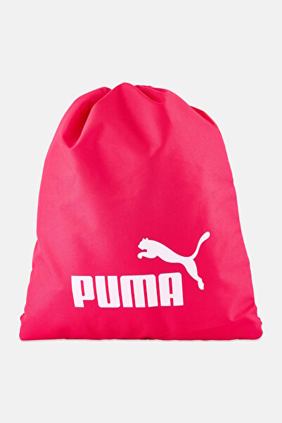 Puma Men Brand Logo Sports Bag, Dark Pink