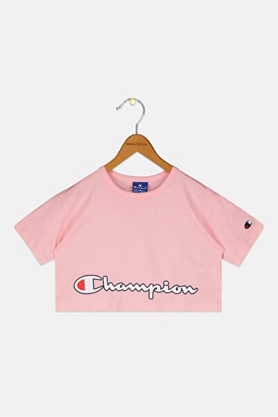 Champion Kids Girl Oversized Fit Short Sleeves Outdoor T-shirts, Pink