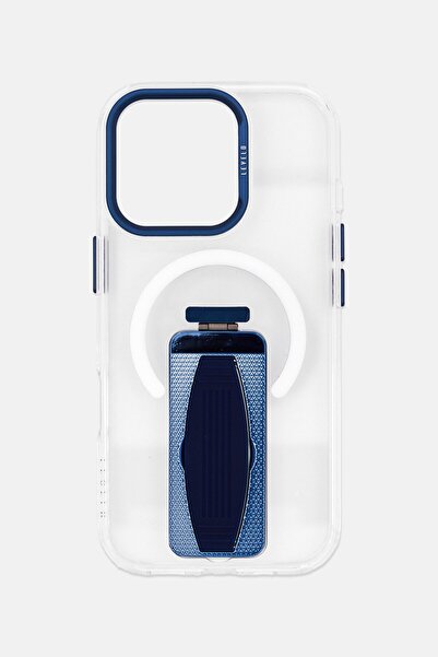 Levelo جراب مورفيكس ماج سيف لهاتف آيفون 16 برو مع قبضة وحامل، شفاف