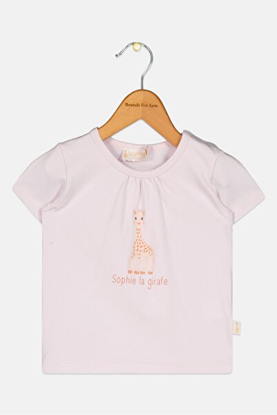 Sophie La Girafe Toddlers Girl Graphic Print Short Sleeve Top, Lavender