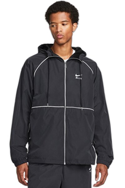 Nike Air Full-Zip Hooded Woven Loose Fit Jacket Erkek Kapüşonlu Reflektörlü B...