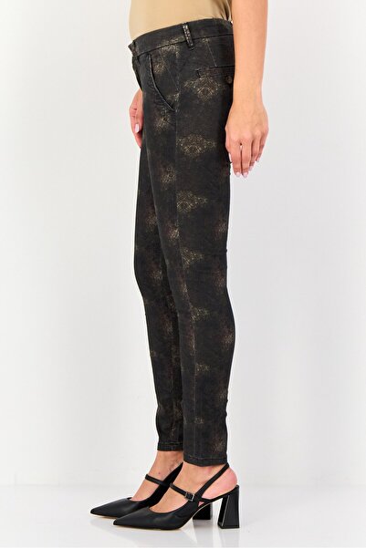 Reiko Women Skinny Fit Tie Dye Chino Pants, Multicolor