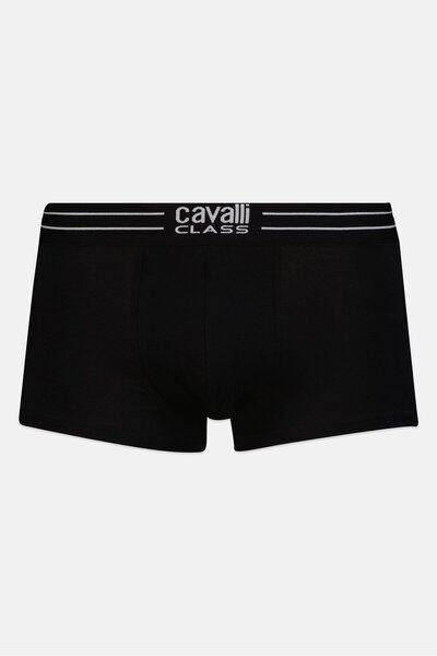 Cavalli Class Men 2 Pieces Brand Logo Boxer Briefs, Black