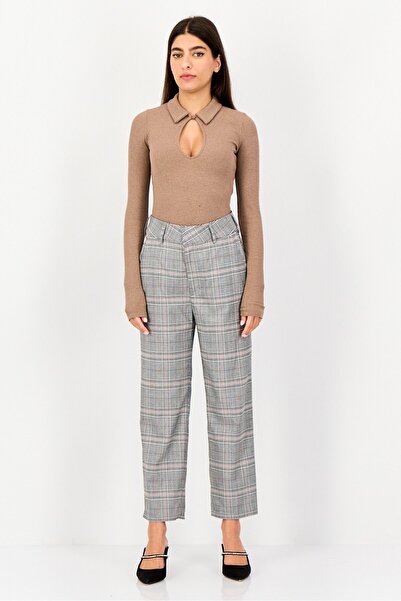 Reiko Women Regular Fit Plaid Dress Pants, Multicolor