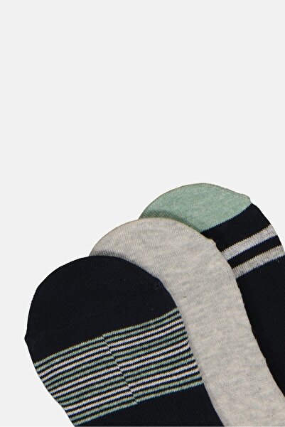 Rocawear Men 3 Pairs Brand Logo Invisible Socks, Multicolor