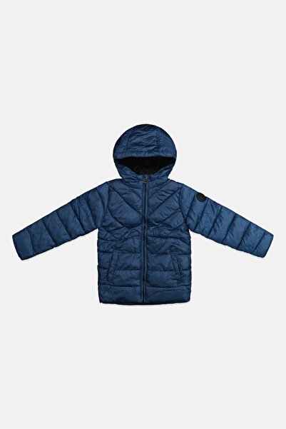 Perry Ellis Toddlers Boy Hooded Puffer Jacket, Navy Blue