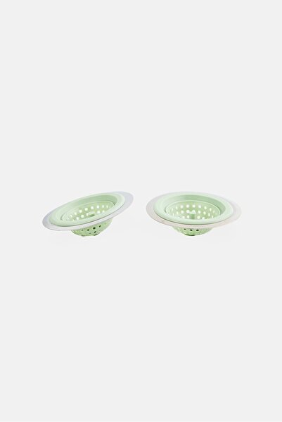 Lifestyle 2 Pieces Silicone Sink Strainer, Mint Green