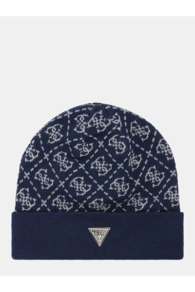 Guess Beanie Erkek Yün Karışımlı Bere