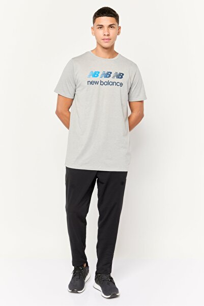 New Balance Men Sportswear Fit Short Sleeve Outdoor T-Shirt, Grey