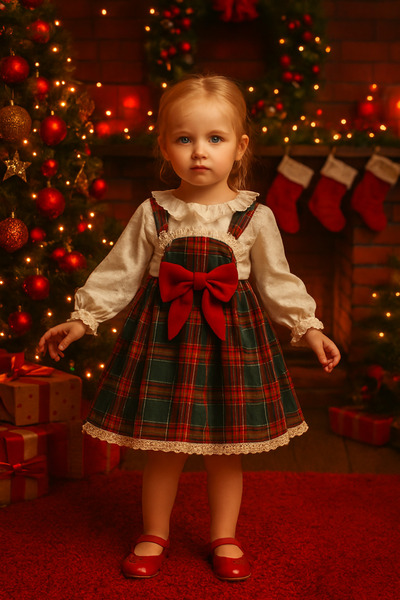 PALMERO Kız Bebek Elbise Kız Çocuk Elbise Doğum Günü Parti Düğün Özel Gün Yılbaşı Uzun Kol Astarlı Elbise