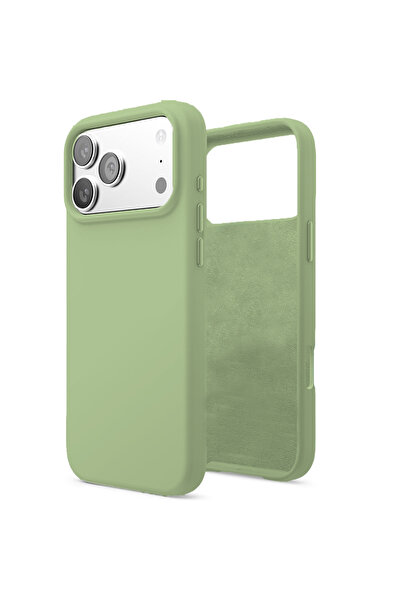 Merwish Apple Iphone 17 Pro Max Uyumlu Içi Kadife Lansman Silikon Kılıf Kapak