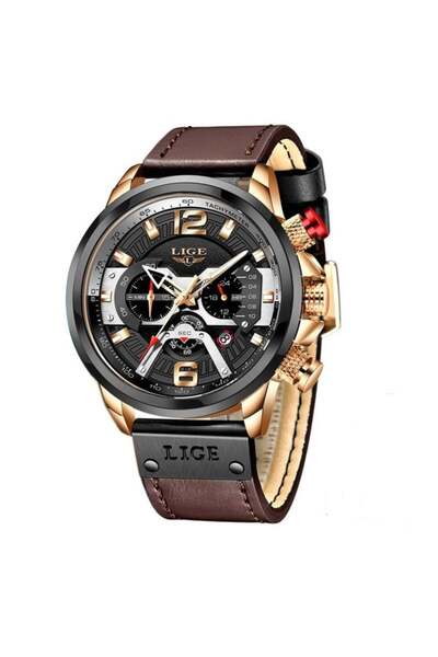 Lige Ανδρικό ρολόι Casual Chronograph με αυτόματο Quartz