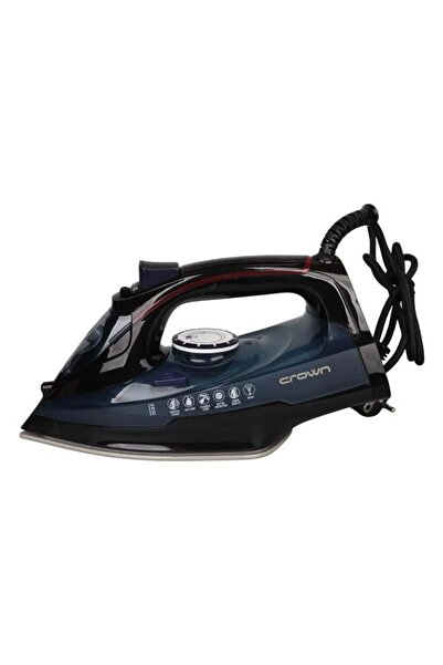 Crown Crw-7206 2200W Ceramic Soleplate Steam Iron Blue