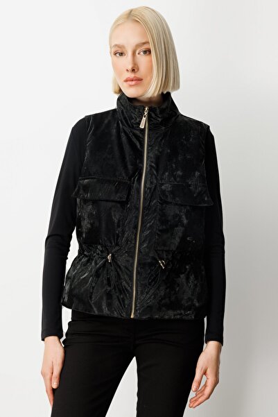 ON Жилетка с изправен яка и еластична талия