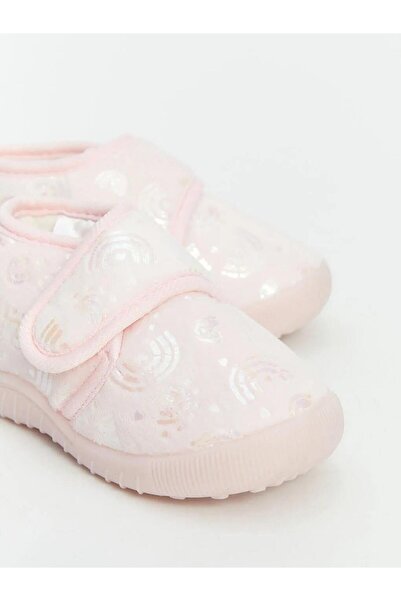 LC Waikiki Baskılı Cırt Cırtlı Kız Bebek Panduf (W5)