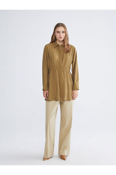 LC Waikiki قميص نسائي كبير الحجم من مزيج مودال