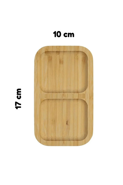YAZICI Σετ 2 Μπολ Σνακ Premium Μπαμπού 17Χ10Χ1,9ΕΜ