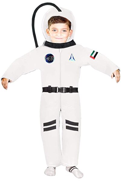 Colorland زي رائد فضاء 493 أبيض - زي بدلة فضاء للهالوين للأعمار من 8 إلى 9 سنوات