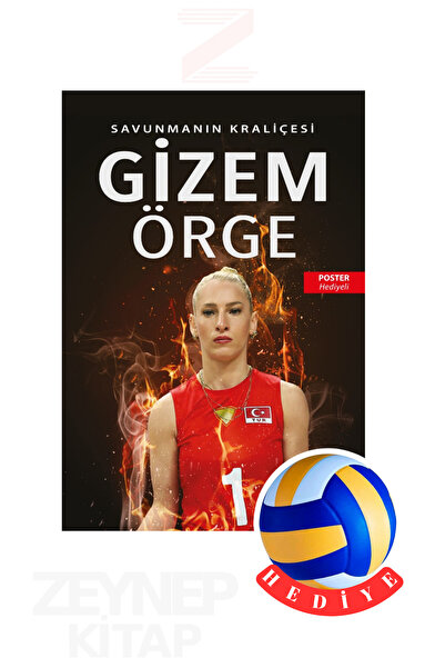 peta kitap Gizem Örge - Savunmanın Kraliçesi (Poster ve Voleybol Topu Hediyeli)