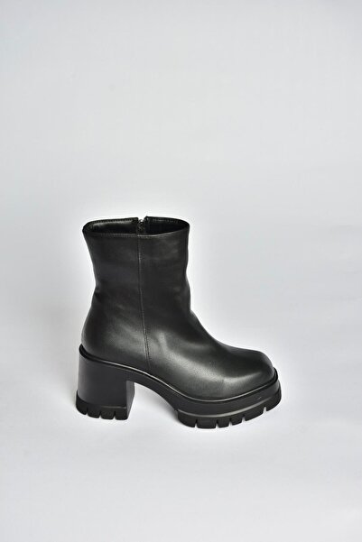 Fox Shoes V965065809 Siyah Kalın Topuklu Kadın Bot