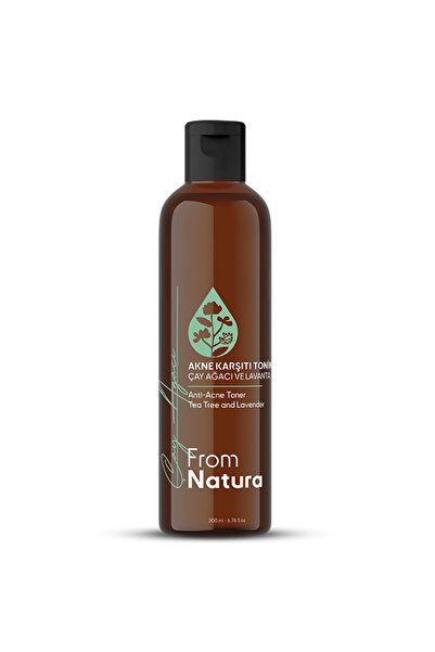 From Natura Çay Ağacı ve Lavanta Akne ve Siyah Nokta Karşıtı Tonik 200 ml