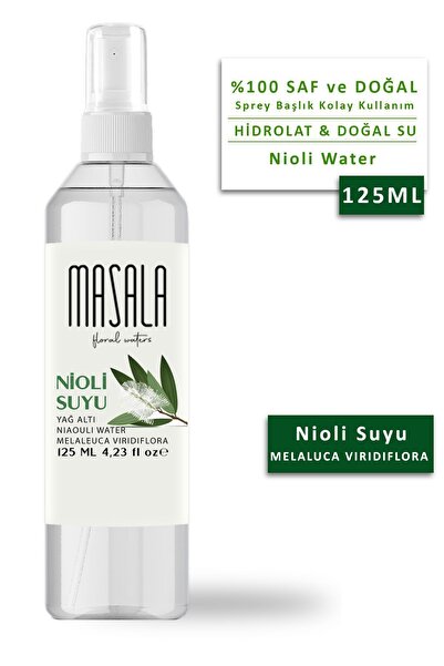 Masala Niaouli Suyu 125 ml %100 Doğal Yağlı Hidrosol - Niaouli Water Hydrosol