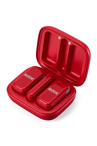 RØDE Wireless Micro: Kırmızı: USB-C | Ultra Kompakt Kablosuz Mikrofon
