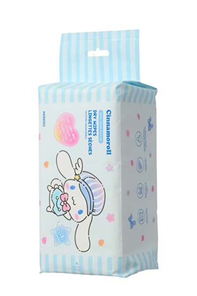 SANRIO Lisanslı Cinnamoroll İnci Dokulu Kuru Mendil (80 Mendil)