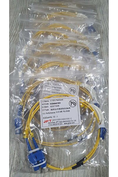 JPT Fiber Optik Patch Cord Kablo Sıngle Mode LC-SC Dx 1mt