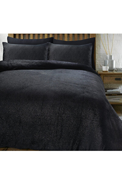 Sleeptime Bed linen, Sleeptime, for 1 person, Black, Fine fleece, 140x200 cm