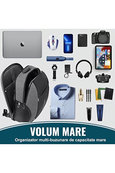 SDLOGAL Laptop Backpack, SDLOGAL, Waterproof, with USB Charging Port, Anti-Theft, Reflective Strip, for 15.6