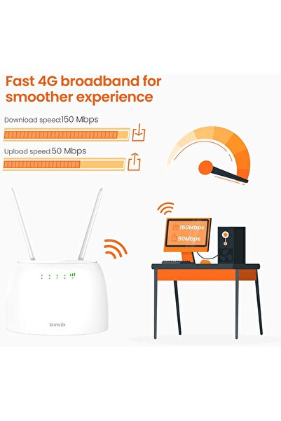 Tenda 4G06C 4G 300 Mbps Cat 4 Mobile Wi-Fi Router