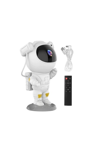 Doty Lampă de noapte proiector AstroGalaxy, formă de astronaut, 9 moduri, tel...