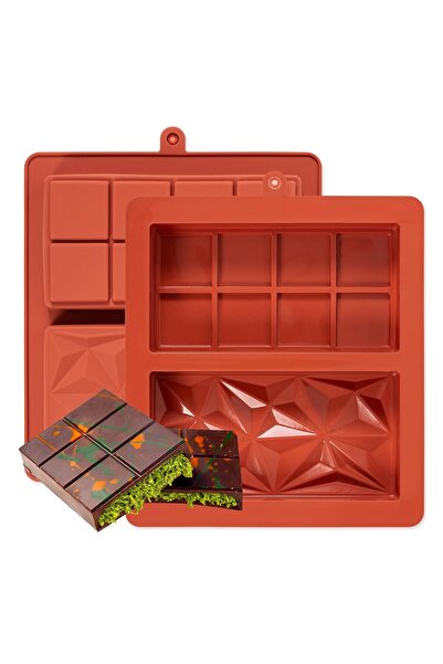 LUXER Forma Din Silicon Pentru Ciocolata Dubai, 1 Tableta cu 4x2 Patratele si...