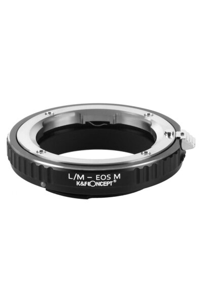 K&F CONCEPT Adaptor de montură L/M-EOS M de la Leica M la montura EOS M